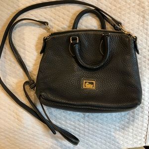 Dooney and Bourke Black Leather Cross Body Bag